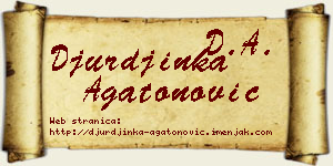 Đurđinka Agatonović vizit kartica